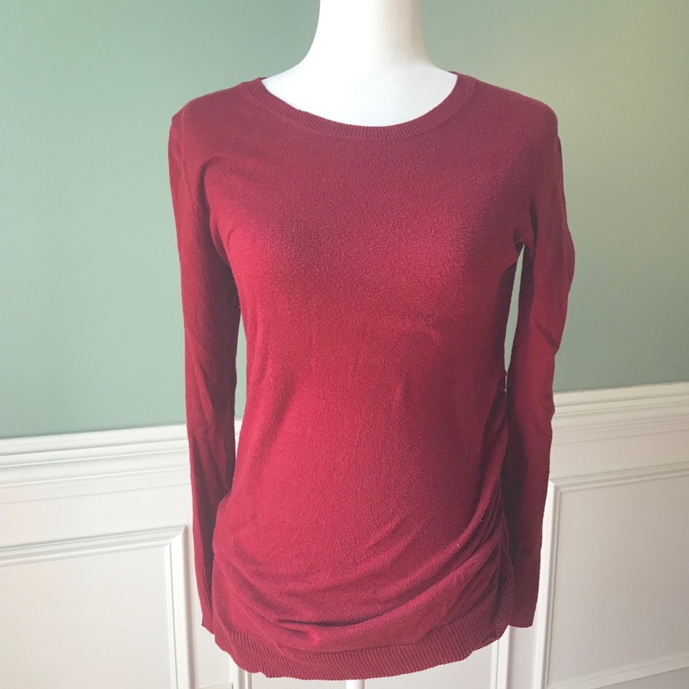 Maternity crewneck sweater